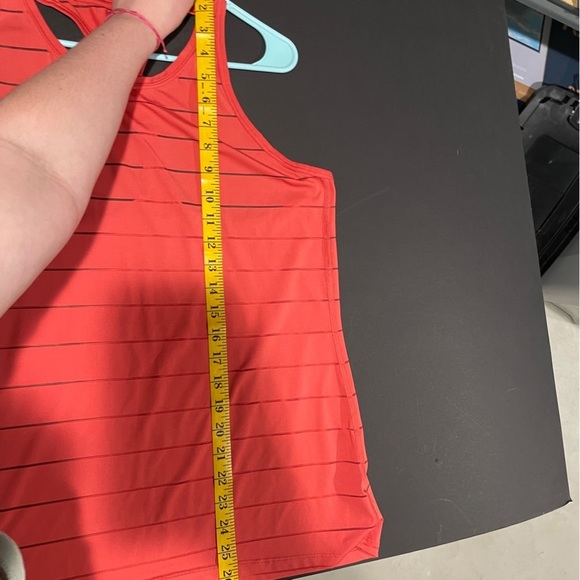 Athleta Red Striped Tank Top - Picture 7 of 8